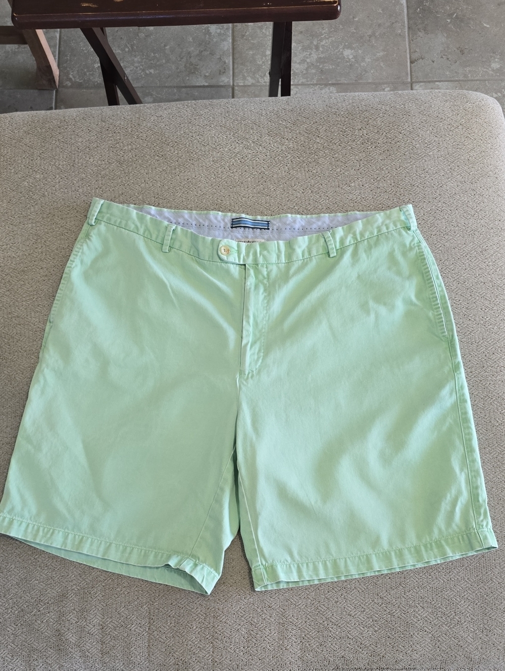 Peter Millar Mint Green Pima Cotton Chino Shorts - Size 42